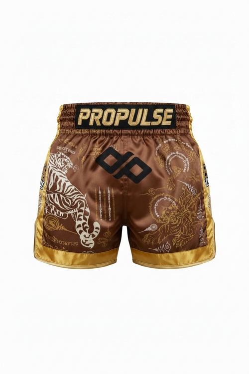 Propulse Muay Thai Shorts - Black Logo